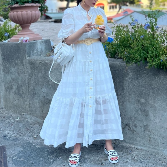 Zimmermann Rosa Striped Midi Dress - Picture 10 of 10